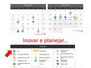 Inovar e planejar...
 