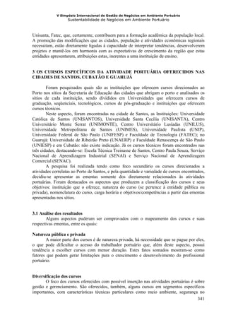 Gestão em ambiente portuária