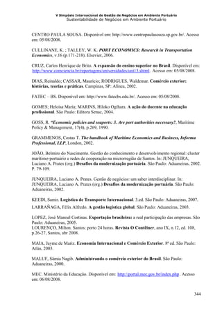 Gestão em ambiente portuária