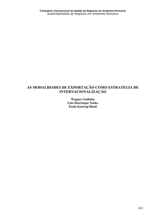 Gestão em ambiente portuária