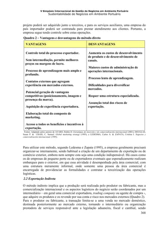 Gestão em ambiente portuária