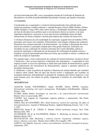 Gestão em ambiente portuária