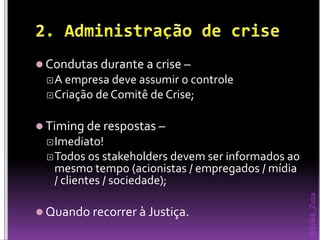 Gestão em comunicação em tempos de crise - slideshare | PDF