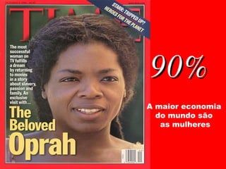90% A maior economia  do mundo são  as mulheres 