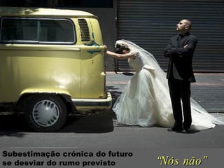 “ Nós não” Subestimação crónica do futuro  se desviar do rumo previsto 