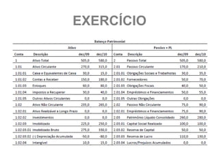 EXERCÍCIO
 
