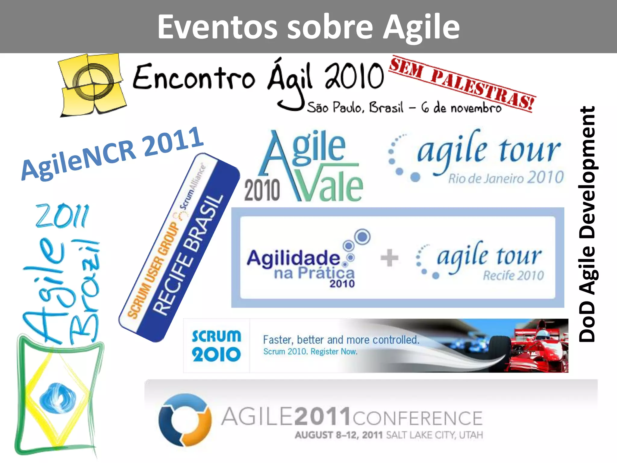 Eventos sobre AgileAgileNCR 2011 DoDAgileDevelopment