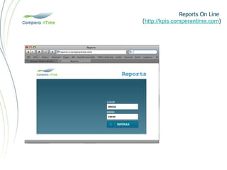 Reports On Line
(http://kpis.comperantime.com)
 