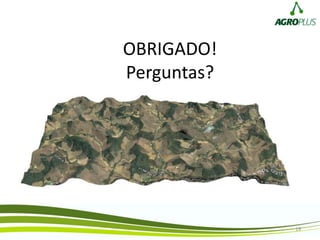 OBRIGADO!
Perguntas?
19
 