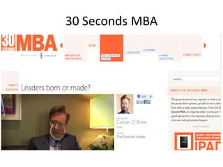 30 Seconds MBA
 