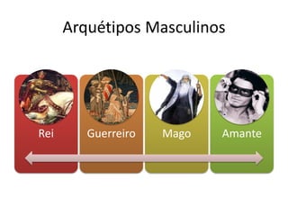 Arquétipos Masculinos




Rei      Guerreiro   Mago   Amante
 