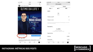 INSTAGRAM:	MÉTRICAS	DOS	POSTS	
MÓDULO	2:	MÉTRICAS,	KPIs	E	TAGS	DE	CONVERSÃO	
 