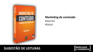 SUGESTÃO	
  DE	
  LEITURAS	
  
Marke@ng	
  de	
  conteúdo	
  
Rafael	
  Rez	
  
R$50,62	
  
 