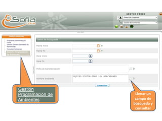 Llenar un
campo de
búsqueda y
consultar