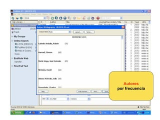 Autores
por frecuencia
 