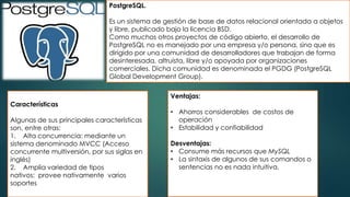 Gestores de base de datos | PPTX