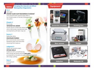 MOLECULAR GASTRONOMY, FOOD STYLING, PLATING