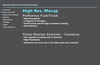 Gesture Based Interaction