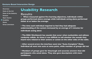 Gesture Based Interaction