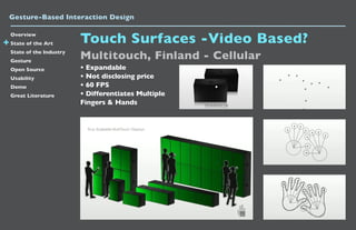 Gesture Based Interaction