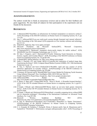 International Journal of Computer Science, Engineering and Applications (IJCSEA) Vol.3, No.5, October 2013

ACKNOWLEDGEMEN...
