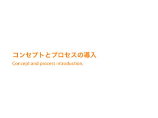 󥻥ץȤȥץΌ
Concept and process introduction.
 