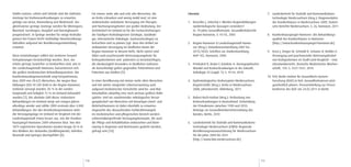 Städte Laatzen, Lehrte und Sehnde sind die stärksten           Für immer mehr alte und sehr alte Menschen, die          Literatur                                                       7. Landesbetrieb für Statistik und Kommunikations-
Anstiege bei Krebsneuerkrankungen zu erwarten,                 an Krebs erkranken und wenig mobil sind, ist eine                                                                           technologie Niedersachsen (Hrsg.): Diagnosedaten
gefolgt von Uetze, Ronnenberg und Wedemark. Ver-               wohnortnahe ambulante Versorgung mit Therapie-           1. Kieschke J, Urbschat I: Werden Regionsbildungen                 der Krankenhäuser in Niedersachsen 2009, Statisti-
gleichsweise geringe Anstiege werden für Wennigsen,            und Nachsorgeangeboten von großer Bedeutung. Der            epidemiologische Aussagen verändern?                            sche Berichte Niedersachsen, S. 26, Hannover, 2011
Wunstorf, Isernhagen, Burgdorf und Barsinghausen               Ärztebedarf im Umland ist für die Facharztrichtungen        In: 70 Jahre Gesundheitsamt, Gesundheitsbericht
prognostiziert. In Springe werden für einige Krebsdia-         der häufigen Krebsdiagnosen (Urologie, Gynäkolo-            Region Hannover, S. 43-55, 2005                              8. Krankenhausspiegel Hannover: Die Behandlungs-
gnosen bei Frauen leicht rückläufige Neuerkrankungs-           gie, Internistische Onkologie, Gastroenterologie) zu                                                                        qualität der Krankenhäuser in Hannover
fallzahlen aufgrund der Bevölkerungsentwicklung                betrachten und zu planen (vgl. dazu den Artikel zur      2. Region Hannover & Landeshauptstadt Hanno-                       [http://www.krankenhausspiegel-hannover.de]
erwartet.                                                      ambulanten Versorgung im ländlichen Raum der                ver (Hrsg.): Einwohnerentwicklung 2007 bis
                                                               Region Hannover in diesem Heft). Nicht zuletzt sind         2015/2020, Schriften zur Stadtentwicklung,                   9. Ernst J, Zenger M, Schmidt R, Schwarz R, Brähler E:
Diese Entwicklungen sollten bei weiteren Gesund-               dabei auch psychosoziale Betreuungsangebote für             Heft 102, Hannover, 2008                                        Versorgung und psychosozialer Betreuungsbedarf
heitsplanungen berücksichtigt werden. Dort, wo                 Krebspatientinnen und -patienten zu berücksichtigen,                                                                        von Krebspatienten im Stadt-Land-Vergleich – eine
relativ geringe Zuwächse zu beobachten sind, wie in            die diesbezüglich besonders in ländlichen Gebieten       3. Pritzkuleit R, Beske F, Katalinic A: Demographischer            Literaturübersicht, Deutsche Medizinische Wochen-
der Landeshauptstadt Hannover, konzentrieren sich              als benachteiligt gelten gegenüber Patientinnen und         Wandel und Krebserkrankungen in der Zukunft,                    schrift, 135: S. 1531-1537, 2010
die großen medizinischen Behandlungszentren. Die               Patienten aus Städten [9].                                  Onkologie 33 (suppl. 7): S. 19-24, 2010
Krankenhausdiagnosestatistik zeigt beispielsweise,                                                                                                                                      10. Fritz Beske Institut für Gesundheits-System-
dass 2009 von 28.625 Menschen, die wegen Neu-                  In einer Bevölkerung mit immer mehr alten Menschen       4. Epidemiologisches Krebsregister Niedersachsen,                   Forschung (IGSF) in Kiel: Gesundheitswesen jetzt
bildungen (ICD-10 C00-D48) in der Region Hannover              und mit weiter steigender Lebenserwartung auch              Registerstelle (Hrsg.): Krebs in Niedersachsen                   ganzheitlich planen. Pressemitteilung zur Presse-
stationär versorgt wurden, 85 % in der Landes-                 aufgrund medizinischer Fortschritte wird Ko- und Mul-       2008, Jahresbericht, Oldenburg, 2011                             konferenz des IGSF am 24.02.2011 in Berlin
hauptstadt und lediglich 15 % im Umland behandelt              timorbidität zukünftig eine noch weitaus größere Rolle
wurden [7]. Die absolute Zahl dieser stationären               spielen. Und ein zunehmender onkologischer Versor-       5. Robert Koch-Institut (Hrsg.): Verbreitung von
Behandlungen im Umland steigt seit einigen Jahren              gungsbedarf von Menschen mit bösartigen Zweit- und          Krebserkrankungen in Deutschland. Entwicklung
allerdings wieder und zählte 2009 erstmals über 4.000          Mehrfachtumoren ist dabei ebenfalls zu erwarten.            der Prävalenzen zwischen 1990 und 2010.
Behandlungen. Bei den Brustkrebsoperationen sieht              Angesichts des abzusehenden Fachkräftemangels               Beiträge zur Gesundheitsberichterstattung des
die Versorgungslage im Umland im Vergleich mit der             im medizinischen und pflegerischen Bereich werden           Bundes, Berlin, 2010
Landeshauptstadt etwas besser aus, wie der Kranken-            sektorenübergreifende Versorgungskonzepte, die auch
hausspiegel Hannover 2009 erkennen lässt. Von den              die Pflege und Rehabilitation einbeziehen und klein-     6. Landesbetrieb für Statistik und Kommunikations-
1879 registrierten Operationen wurden knapp 20 % in            räumig in Regionen und Kommunen gedacht werden,             technologie Niedersachsen (LSKN): Regionale
den Kliniken des Umlandes (Großburgwedel, Gehrden,             gefragt sein [10].                                          Bevölkerungsvorausschätzung für Niedersachsen
Neustadt und Springe) durchgeführt [8].                                                                                    für die Jahre 2009 bis 2031
                                                                                                                           [http://www.lskn.niedersachsen.de]




                                                         110                                                                                                                      111
 