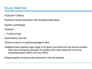 Delayed Stomach Emptying Study | PPT