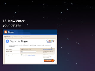13. Now enter your details 