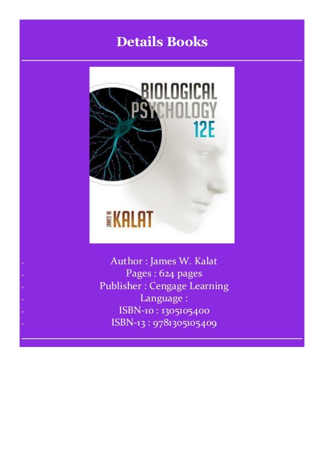 Biological Psychology Kalat Biological Psychology Kalat