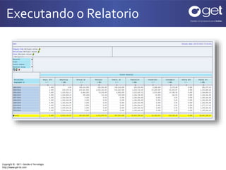 Executando o Relatorio 
Copyright © - GET – Gestão e Tecnologia 
http://www.get-br.com 
 