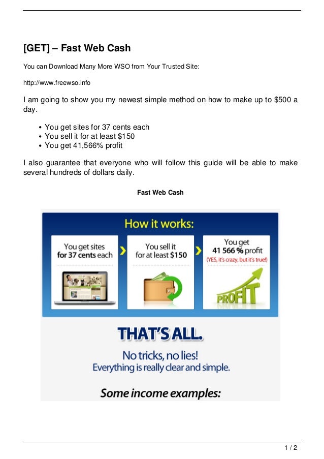Get Fast Web Cash