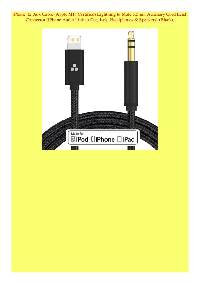aux cord for iphone 12