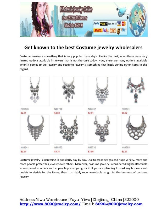 costume jewelry warehouse