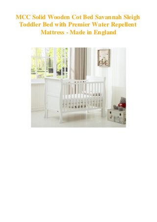 savannah sleigh cot bed
