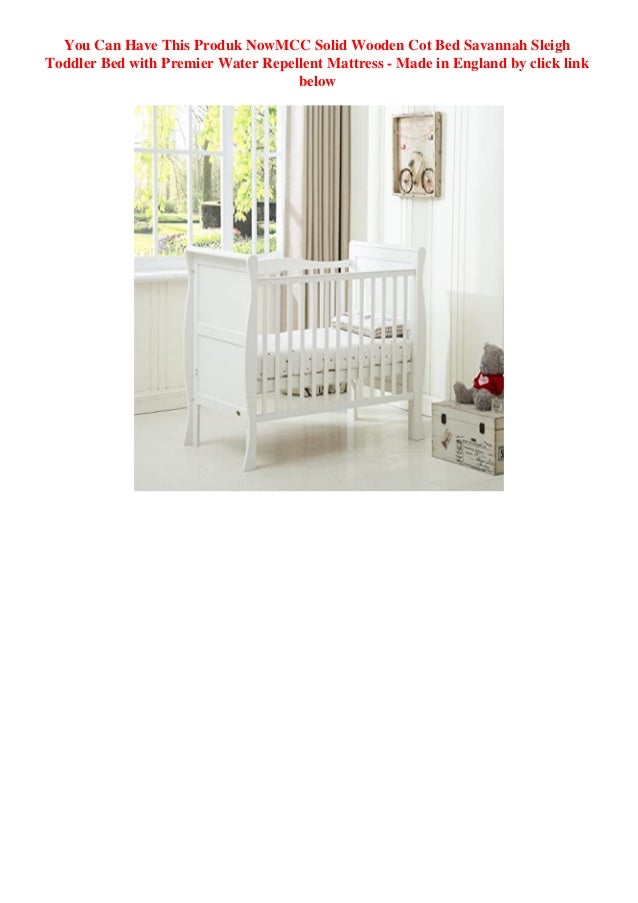 savannah sleigh cot bed