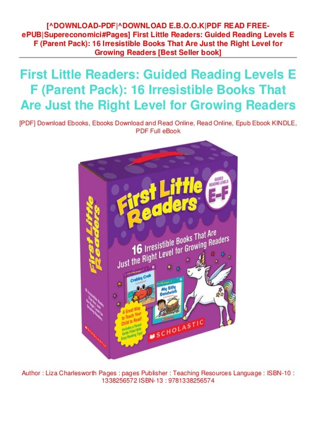 Get Pdf Online First Little Readers Guided Reading Levels E F Pa