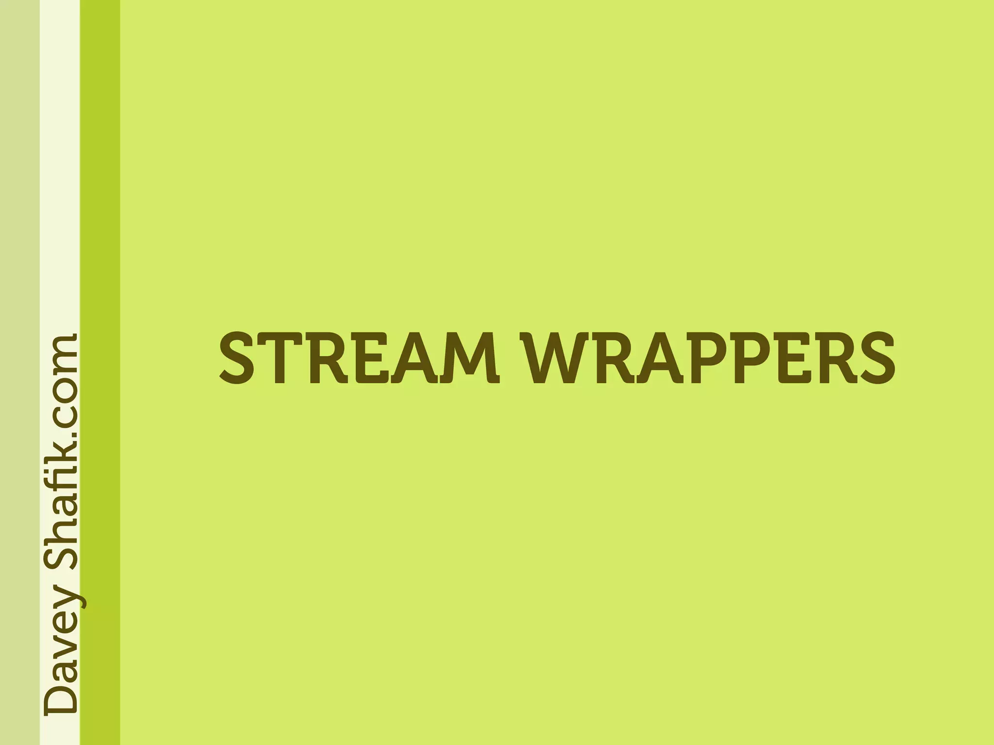 Get Soaked - An In Depth Look At PHP Streams