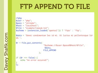 Get Soaked - An In Depth Look At PHP Streams