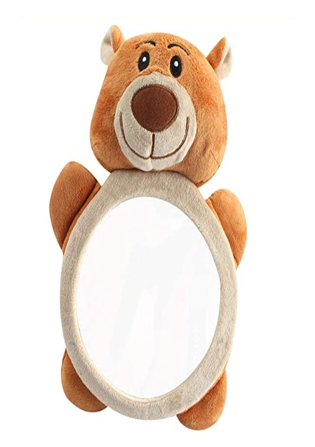 Rear Facing Mirrors Rear View Car Mirror Soft Bear Frame Baby Car Mirror Backseat Baby Mirror Shatterproof