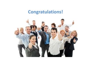 Congratulations!
 