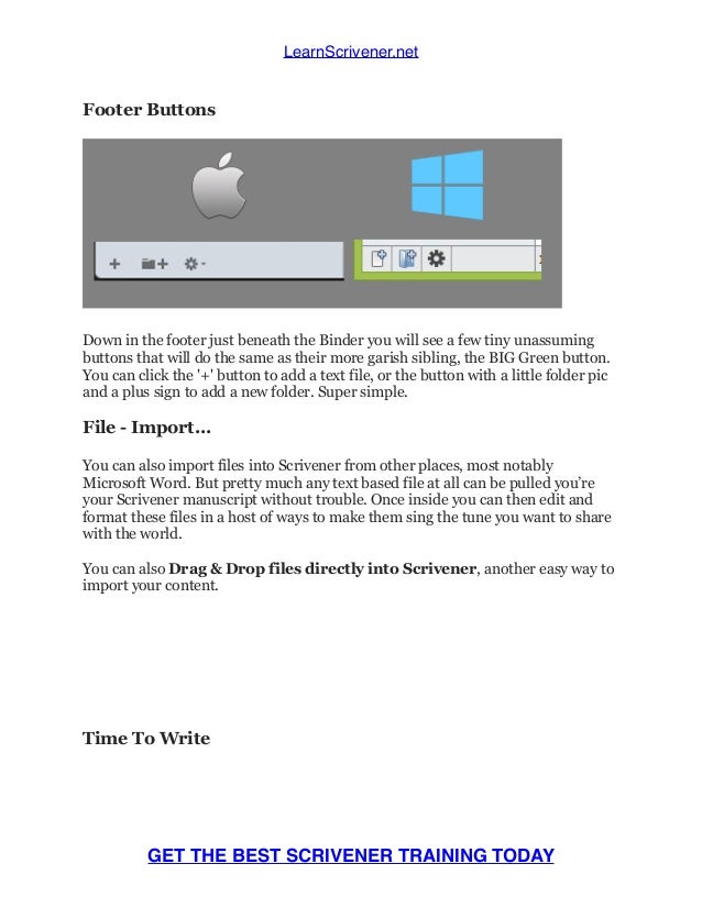 Scrivener para Mac vs Scrivener para Windows