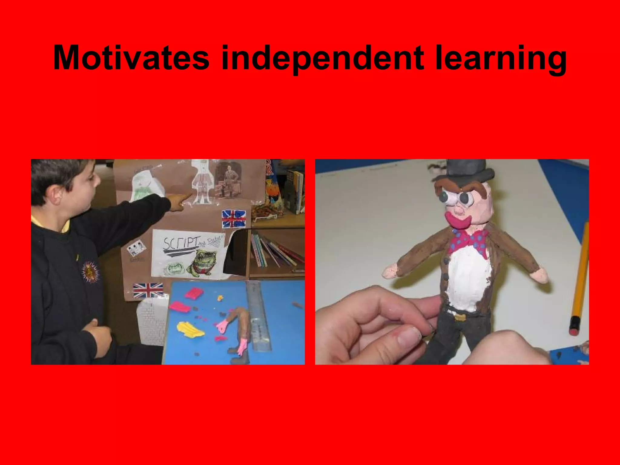 Motivates independent learning 