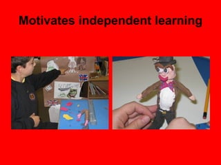 Motivates independent learning 