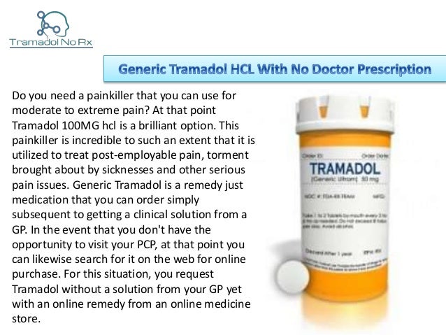 Tramadol hydrochloride in generic