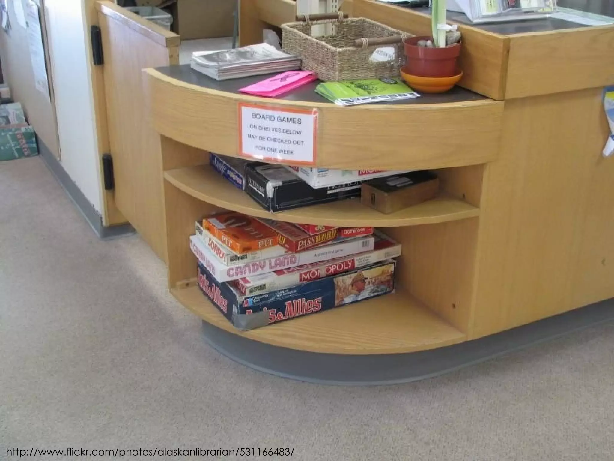 http://www.flickr.com/photos/alaskanlibrarian/531166483/ 