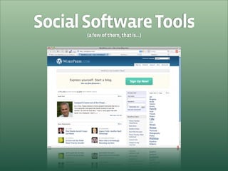 Get your hands dirty with Social Software