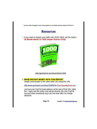 7 Proven Traffic Strategies That Will Drive 500 Prospects To Your MLM Website Every Single Day!