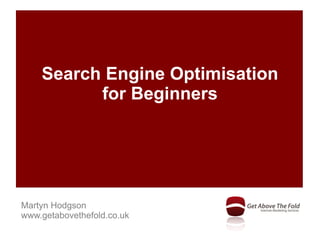 Search Engine Optimisation for Beginners 