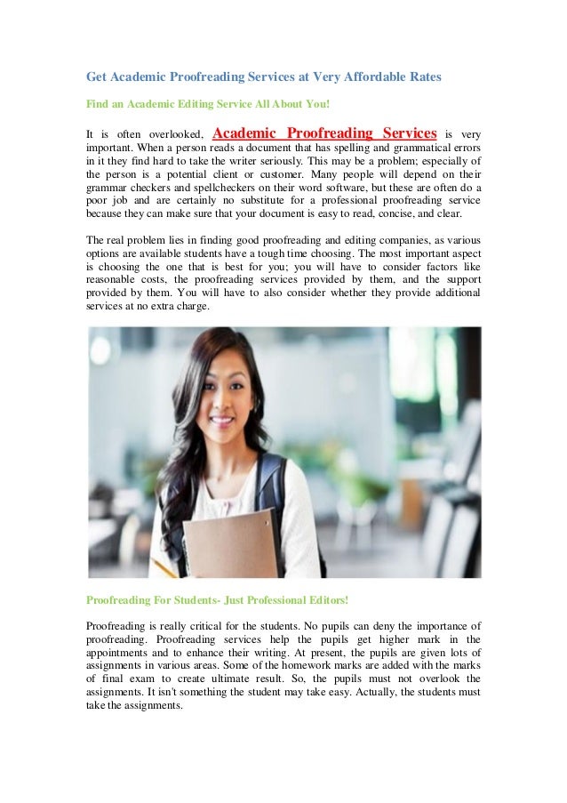 Dissertation proofreading rates